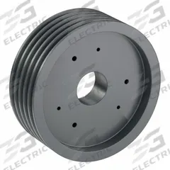 APPROVED VENDOR V-Belt Pulley: B110, 5 Groove, 11.35 in OD, Bushed Bore, SF, Quick Detachable (MPN 5B110SF). Key specifications — attr1318293: B110; attr1318301: 11 in (5L, B); attr1318291: 5L, B, or BX.