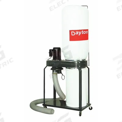Dayton Wood Dust Collector: Single-Stage, 115/230V AC - Mobile Single-Stage Wood Dust Collectors