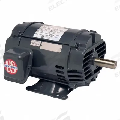 U.S. MOTORS General Purpose Motor: Rigid Base Mount, Open Drip Proof, 20 hp, 200V AC - Rigid Base 3-Phase General Purpose AC Motors