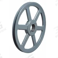 APPROVED VENDOR V-Belt Pulley: BK85, 1 Groove, 8.25 in OD, Bushed Bore, H/QT, Cast Iron. Key specifications — Pulley Industry Number: BK85; Pitch Diameter: 7.5 in (4L, A); For Belt Section (broad, with similar types): 4L, A, or AX.