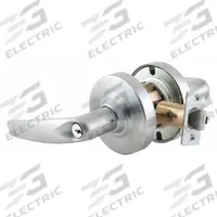 SCHLAGE Door Lockset: Storeroom Lever Locksets, Chrome, ADA Compliant (MPN ND80PD ATH 626). Key specifications — Ligature Resistance: Not Ligature-Resistant; Brand: SCHLAGE; Lockset Function ANSI Code: F86; Visual Indicator Message: No Message; Lockset Style: ND Athens; ADA Compliant: Yes; Finish: Satin Chromium-Plated : Cast Zinc.