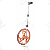 KESON Measuring Wheel: 9,999 ft Range, Fixed Handle Handle, Spoked Single Wheel, Rubber Tread, 23 in (MPN RR418). Key specifications — attr939182: ABS Plastic; attr939189: Mechanical Measuring Wheel; attr934748: RR418; attr939173: Batteries Not Required; attr939180: Not Foldable; attr939193: SAE; attr939184: Plastic; attr939185: Pistol Grip.