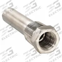 APPROVED VENDOR Threaded Thermowell: Stainless Steel, For 2 15/16 in Stem Lg, For 7/16 in Stem Dia (MPN 24C479). Key specifications — attr1275131: 400°F at 2500 psi; attr1275136: APPROVED VENDOR; attr1275129: 10,000 psi at 60°F.