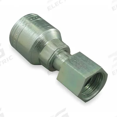 AEROQUIP Hydraulic Crimp Fitting: Steel x Steel, Straight, -10 For Hose Dash Size - Aeroquip Crimp Hydraulic Hose Fittings with ORS Connection