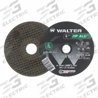 WALTER SURFACE TECHNOLOGIES Abrasive Cut-Off Wheel: Type 1, 6" x 3/64" x 7/8", Aluminum Oxide (MPN 11U062). Key specifications — Series: ZIP ALU; Brand: WALTER SURFACE TECHNOLOGIES.