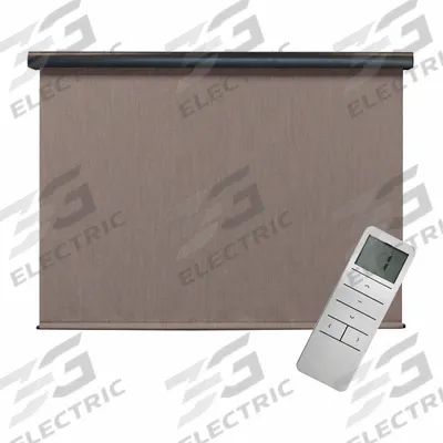 KEYSTONE FABRICS Sun Shade: Dark Brown/Light Brown, 6 ft Valence Wd - Regal Series