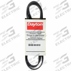 DAYTON Banded V-Belt: J, 460J6, 6 Ribs, 46 in Outside Lg, 9/16 in Top Wd, 5/32 in Thick (MPN 3X655)