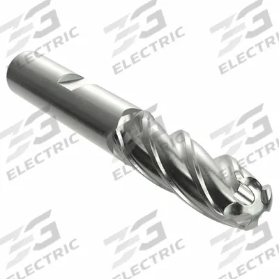 YG-1 Ball End Mill: Cobalt, 4 Flute, 1/4" Mill Dia, 5/8" LOC, 2-7/16" OAL (MPN 43297) - General Purpose Cobalt Ball End Mills