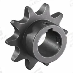 TSUBAKI Single Strand Sprocket: 50, For 5/8 in Chain Pitch, 7/8 in Bore Dia, 10 Teeth, Steel (MPN 50B10F-7/8). Key specifications — Brand: TSUBAKI.