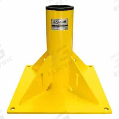 OZ LIFTING PRODUCTS Mounting Base: Pedestal, 1,200 lb Max Load Capacity, Steel - Pedestal-Mount Bases