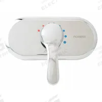 POWERS Concealed Valve: Oval Trim Plate, Stainless Steel, Chrome Finish, Lever Faucet Handle (MPN E420T12). Key specifications — Compatible Product Type: Hospital Hydrotherapy; Brand: POWERS; Trim Plate Material: Stainless Steel; Product Type: Tub and Shower Valve; Trim Plate Shape: Oval; Trim Finish/Color: Chrome.