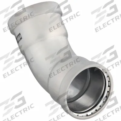 VIEGA MEGAPRESS Crimp Elbow Fitting: 2 1/2 in Pipe x 2 1/2 in Pipe Size, Press-fit x Press-fit - Steel Press Pipe Fittings