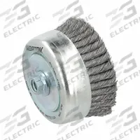 APPROVED VENDOR Cup Brush: Twisted Steel, 6 in Dia, 0.02 in Fill Dia, 5/8"-11 Arbor (MPN 66254443285). Key specifications — Brand: APPROVED VENDOR; Bristle Type: Standard Twist Knot Wire; Connection Size & Type: 5/8"-11 Arbor Hole.
