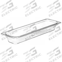 CAMBRO Food Pan: Half Size Long, Rectangular, 3.2 qt Capacity, NSF Certified, 20 7/8 in Overall Lg (MPN CA22LPCW135). Key specifications — Brand: CAMBRO; Dishwasher Safe: Yes; NSF Certified: Yes; Product Type: Food Pan; Manufacturer Part Number: CA22LPCW135.