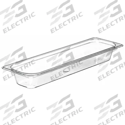 CAMBRO Food Pan: Half Size Long, Rectangular, 3.2 qt Capacity, NSF Certified - Steam Table Pans