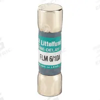 LITTELFUSE Fuse: FLM Series, Midget, Time-Delay, 600 mA, 250 V AC, 13/32 in x 1 1/2 in (MPN FLM.600). Key specifications — Series: FLM; Brand: LITTELFUSE.