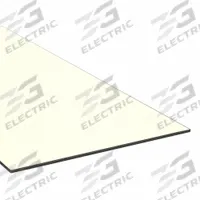 PEI Sheet: 0.125 in Thick, 12 in x 12 in, Amber, Opaque, 17,000 psi Tensile Strength, 0.5 ft-lb/in (MPN 1NRC5). Key specifications — Impact Strength: 0.5 ft-lb/in; Clarity: Opaque.