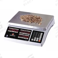 MEASURETEK Shipping Scale: 60 lb Wt Capacity - Imperial, 8 5/8 in Weighing Surface Dp, kg/lb, LED (MPN 12R985). Key specifications — attr1359871: 1 g/0.002 lb; attr1359893: Stainless Steel.
