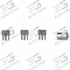 SLIME Chrome Valve Caps: Tire Valve Caps, Seal, Hex, Silver, Std Bore Compatible Valve Size, Metal (MPN 2048-A). Key specifications — Compatible Valve Size: Standard Bore; Color: Silver; Product Type: Tire Valve Caps; Shape: Hex; Design: Seal; Finish: Chrome; Material: Metal; Brand: SLIME.