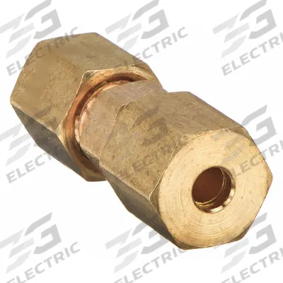 APPROVED VENDOR Compression Fitting Union: 5/16 in OD x 5/16 in OD Fitting Size - Low-Lead Standard Sleeve Brass Compression Fitting