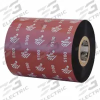 THERMAL TRANSFER RIBBON: Zebra, 3.27 in Ribbon Wd, 1,476 ft Ribbon Lg, 1 in Core Dia., Black, Resin (MPN 05100BK08345). Key specifications — Compatible Printer Model: ZT620; Color: Black.