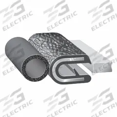 TRIM LOK INC Trim Seal: Rounded, 250 ft Overall Lg, PVC Outer, EPDM Bulb, 7/16 in Leg Lg (MPN 7M075B3X1/8C-250). Key specifications — Standards: FAA/FAR 23.853; Bulb Material: EPDM; Brand: TRIM LOK INC; Color: Black; Outer Material: PVC; Profile Shape: Rounded.