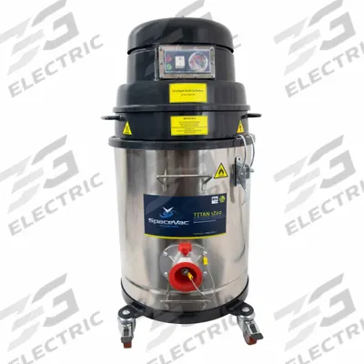 SPACEVAC Shop Vacuum: Dry, HEPA Rated, 11 7/8 gal Tank Size, Stainless Steel - Hazardous Location Vacuums