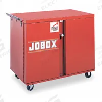 CRESCENT JOBOX Cabinet Workbench: 49 7/8 in x 26 7/8 in, Steel, Brown, Steel (MPN 678990). Key specifications — Included Components: Handle on Side; Assembly: Fully Assembled; Brand: CRESCENT JOBOX.