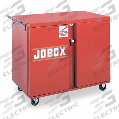 CRESCENT JOBOX Cabinet Workbench: 49 7/8 in x 26 7/8 in, Steel, Brown - Mobile Cabinet Benches with Drawers & Shelves