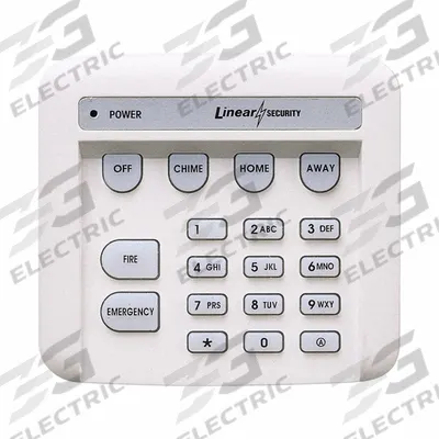 LINEAR Key Pad: 3 1/2 in Overall Ht, 1 1/4 in Overall Lg - Keypads for Security Systems