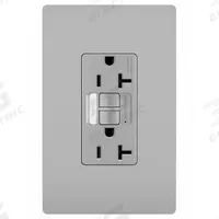 LEGRAND GFCI-USB: Duplex, 5-20, Gray, GFCI, 125V AC, 20 A, 2 Pole / 3 Wire (MPN 2097NTLTRGRY)