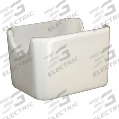 ITI Sugar Packet Holder: American White, 2 3/8 in Overall Ht, 3 3/8 in Overall Wd, White (MPN CH225-01). Key specifications — Material: Stoneware; Color: American White; Brand: ITI; Product Type: Condiment Organizer.
