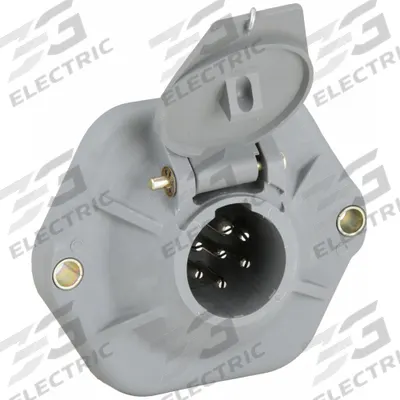 VELVAC Socket without Circuit Breakers: 7-Way, Plastic, No. 8 Ring Terminals (MPN 055040) - Fleet and Vehicle Maintenance
