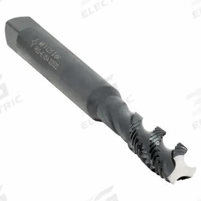 CLEVELAND Spiral Flute Tap: M8x1.25 Metric, 6H, 3 Flute, Semi-Bottoming Chamfer - General Purpose Spiral-Flute Taps