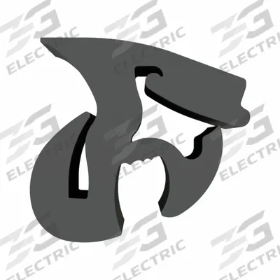 FAIRCHILD Locking Gasket: One-Piece Self-Locking Locking, 25 ft Overall Lg - Rubber Locking Gaskets