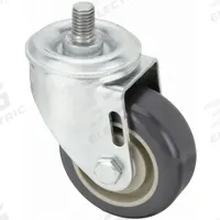 APPROVED VENDOR Stem Caster: 3 in Wheel Dia., 1 1/4 in Wheel Wd, 4 in Mounting Ht, Swivel, Swivel (MPN P12S-UP030D-ST12). Key specifications — Brand: APPROVED VENDOR; Thread Size: 1/2"-13; Wheel Bearing Type: Delrin; Wheel/Tread Color: Gray; Roll Up: Swivel.