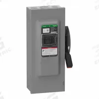 SCHNEIDER Safety Switch: Fusible, 100 A, Three Phase, 600V AC/DC, Galvanized Steel, Indoor (MPN VH363). Key specifications — Brand: SCHNEIDER.