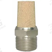 SPEEDAIRE Exhaust Muffler: 3/4 in NPT, 1 1/16 in Hex Size, Nickel Plated Steel, Bronze (MPN 6F600). Key specifications — attr124412: SPEEDAIRE; attr124422: Bronze; attr124426: Nickel Plated Steel.