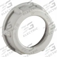 RACO Insulating Bushing: Plastic, Plain, 3/4 in Trade Size, 13/32 in Overall Lg, Insulated (MPN 1403). Key specifications — Insulated: Yes; Brand: RACO.