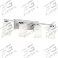 Decorative Vanity: Satin Nickel, 60 W, 120V AC, Dimmable, 22 in Lg, 5 1/2 in Wd, 8 3/4 in Ht (MPN LEOV3109MBSN). Key specifications — Mounting Location: Wall; For Bulb Type: A19; Brand: AFX INC.; Voltage: 120V AC; Housing Finish/Housing Color (Broad): Satin Nickel.