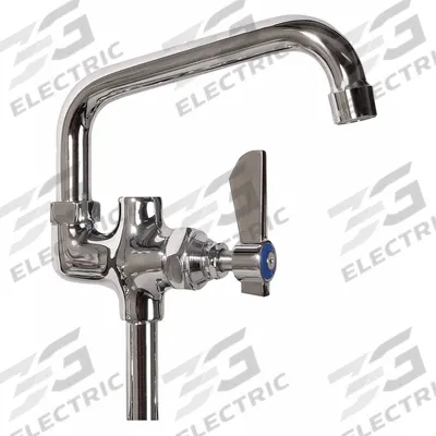 DOMINION COMMERCIAL FAUCETS Low Arc Service Sink Faucet: Deck, Single-Post, 1 Mounting Holes - Pre-Rinse Add-On Faucets
