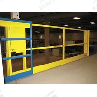 PS INDUSTRIES Horizontal Safety Gate: 43 in x 93 in, Unassembled, Yellow, 42 in Gate Ht, Deck (MPN MGHMM072042). Key specifications — Brand: PS INDUSTRIES; Assembled: Unassembled; Lockable: No.