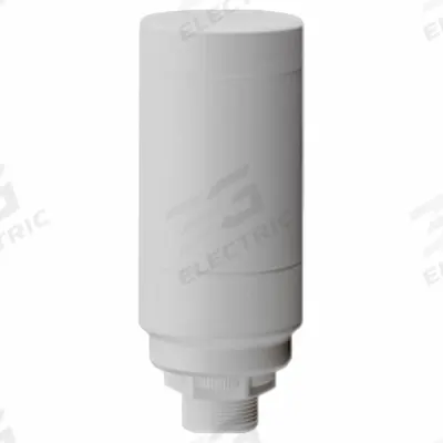 PATLITE Tower Light Assembly: No Sounder Tier, IP65, Direct Wire, 60 mm Overall Dia - Single-Tier Tower Light Assemblies