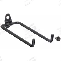 APPROVED VENDOR Double Rod Pegboard Hook: 1/4 in Peg Hole, For 1 in Pegboard Hole Spacing, 10 PK (MPN 5TPG7). Key specifications — Color: Black; Locking System: Screw-In; Mounting Type: Surface; Accessory Type: Double Rod Hook; Brand: APPROVED VENDOR.