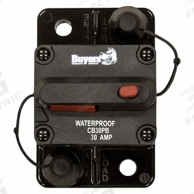 BUYERS PRODUCTS Automotive Circuit Breaker: CB, 42V DC, 30 A at 42V DC - Surface Mount Automotive Circuit Breakers