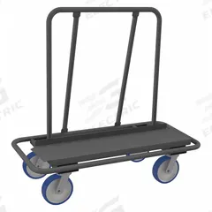 DURHAM MFG Panel Truck: 3,000 lb, Gray, 47 1/2 in L x 23 1/2 in W x 50 in H Deck, 13 1/4 in Deck Ht (MPN DT-2448-8PU-95). Key specifications — Color: Gray; Caster/Wheel Configuration: (4) Swivel; Brand: DURHAM MFG.