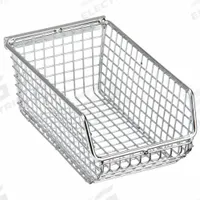 QUANTUM STORAGE SYSTEMS Hang and Stack Bin: 4 1/4 in x 7 1/4 in x 3 in, Silver, 300 lb Load Capacity (MPN QMB520C). Key specifications — Electrostatic Discharge: Not Electrostatic Discharge Conductive; Brand: QUANTUM STORAGE SYSTEMS; % Recycled Content: 0%.