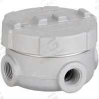 Conduit Outlet Body: Aluminum, GRU, 1/2 in Trade Size, XAT Body, 13.5 cu in Body Capacity (MPN GRUE50-A). Key specifications — Series: For Standard Body; Compatible Conduit Trade Size: 1/2 in; Thread Gender: Female; Hub Style: Threaded; Cover Included: Yes; Body Style: XAT; Connection Type: Threaded; Back Type: Round.