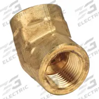 PARKER Metal Pipe Elbow: 45° Elbow, 1/2 in x 1/2 in, Female NPT Threaded x Female NPT Threaded (MPN 1201P-8-8). Key specifications — Maximum Operating Pressure: 1,000 psi.