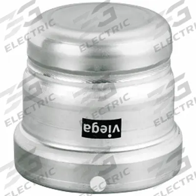 VIEGA MEGAPRESS Crimp Fitting Cap: 4 in Pipe Size, Press-fit, FKM - Stainless Steel Press Fittings